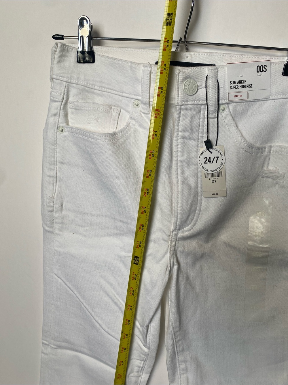 Express High Rise Women's Jeans - White - Picture 8 of 11